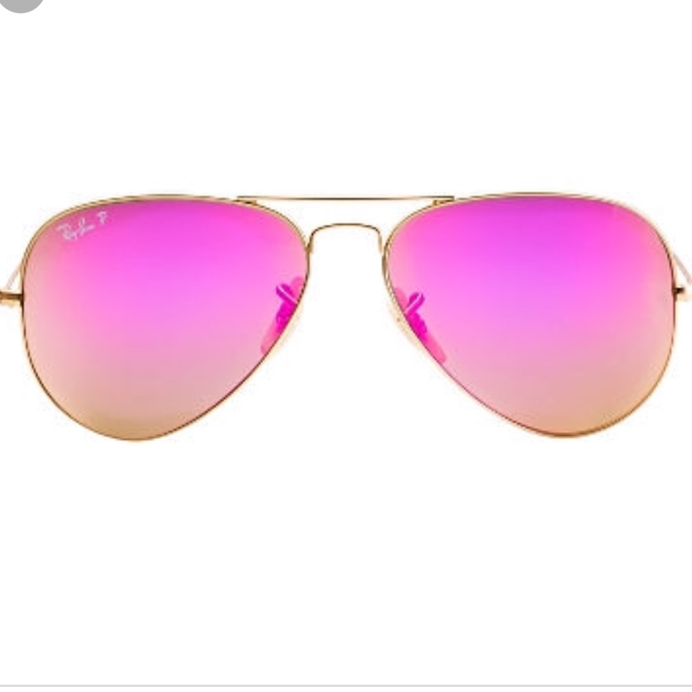 Pink Ray Ban Aviator Flash lenses
